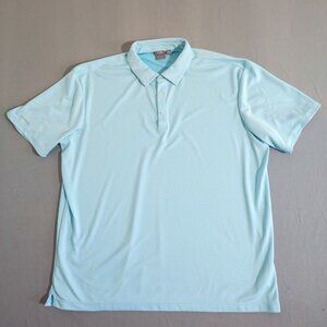 Ping Golf polo shirt men's siz XL light blue colour geometric pattern sensorcool